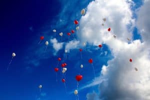 decoraciones con globos san valentín